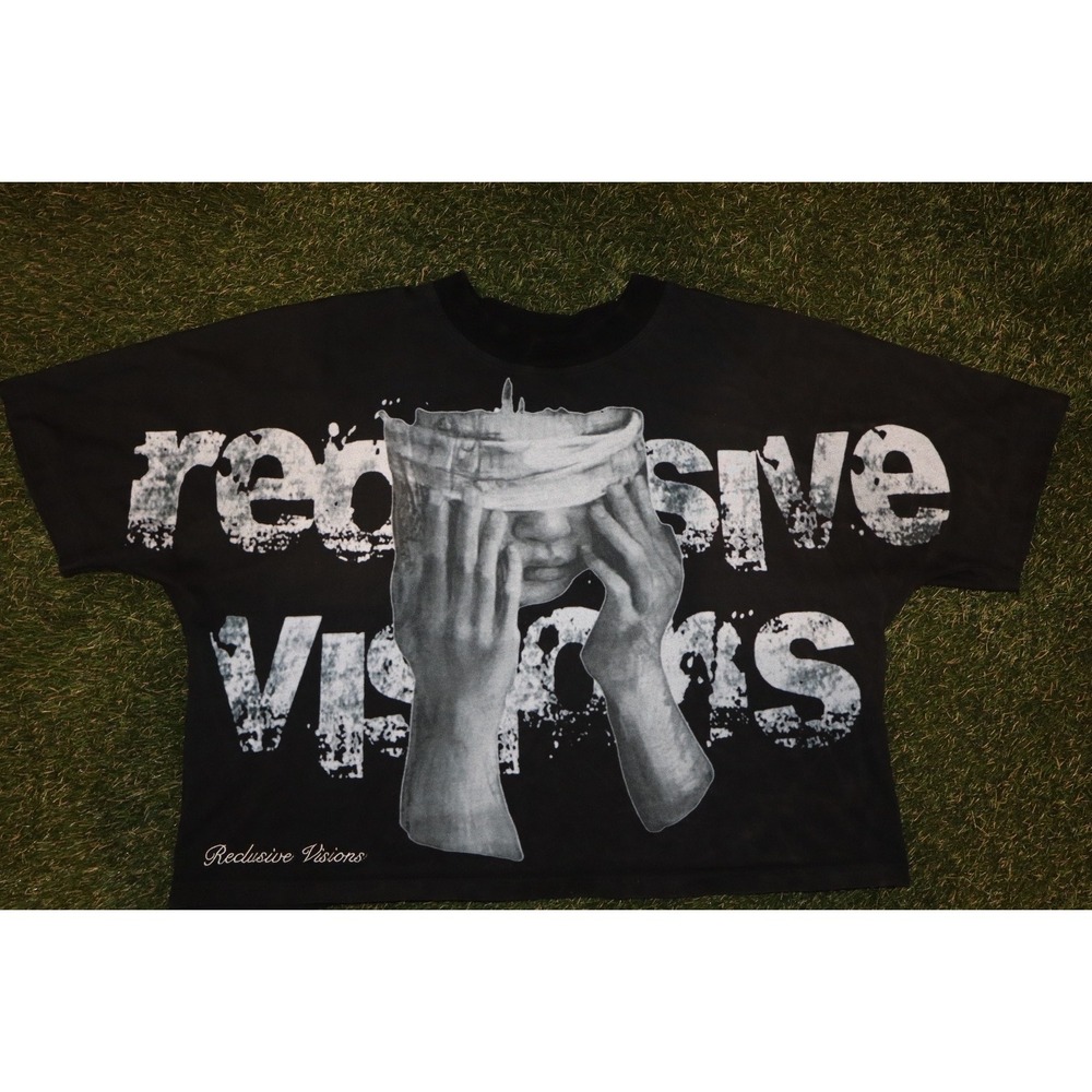 Reclusive Visions Graphic‎ Print Tee Walk by Faith Cropped T-Shirt
